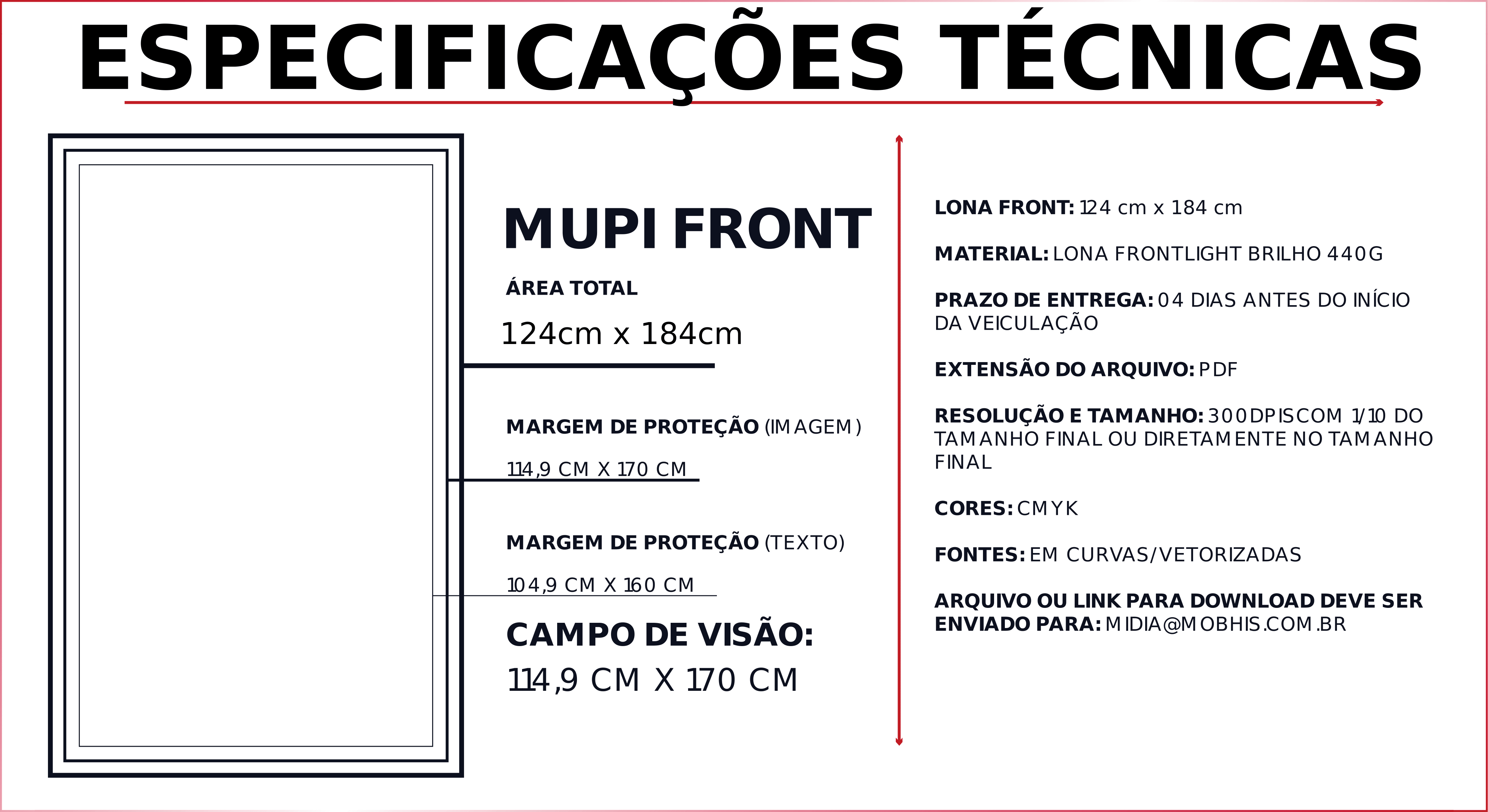 Medidas de Mupi Frontlight